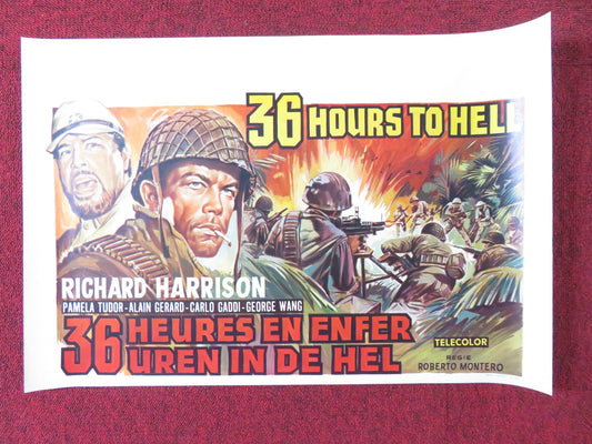 36 HOURS TO HELL BELGIUM (14.5"x 21.5") POSTER RICHARD HARRISON P. TUDOR 1969 - Rendezvous Cinema