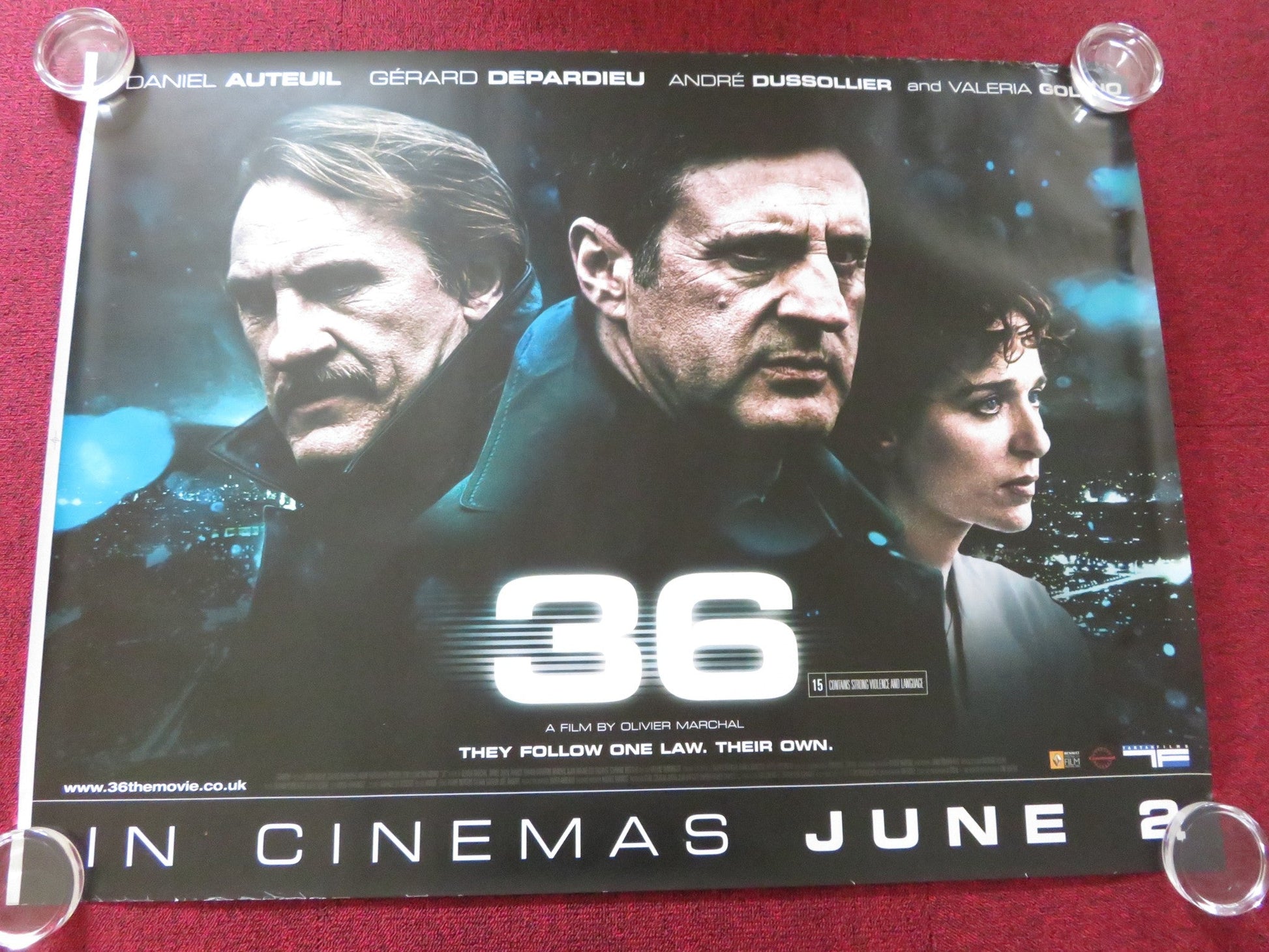 36TH PRECINCT UK QUAD ROLLED POSTER DANIEL AUTEUIL GERARD DEPARDIEU 2004 - Rendezvous Cinema