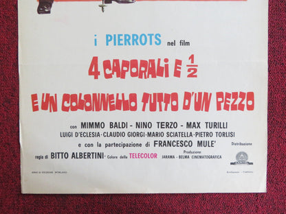 4 CAPORALI E 1/2 E UN COLONNELLO TUTTO D'UN PEZZO ITALIAN LOCANDINA POSTER 1973 - Rendezvous Cinema