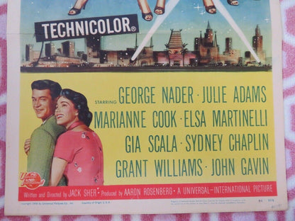 4 GIRLS IN TOWN US INSERT (14"x 36") POSTER GEORGE NADER JULIE ADAMS 1957 - Rendezvous Cinema