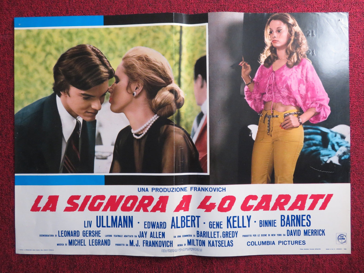 40 CARATS ITALIAN FOTOBUSTA POSTER LIV ULLMANN EDWARD ALBERT 1973 - Rendezvous Cinema