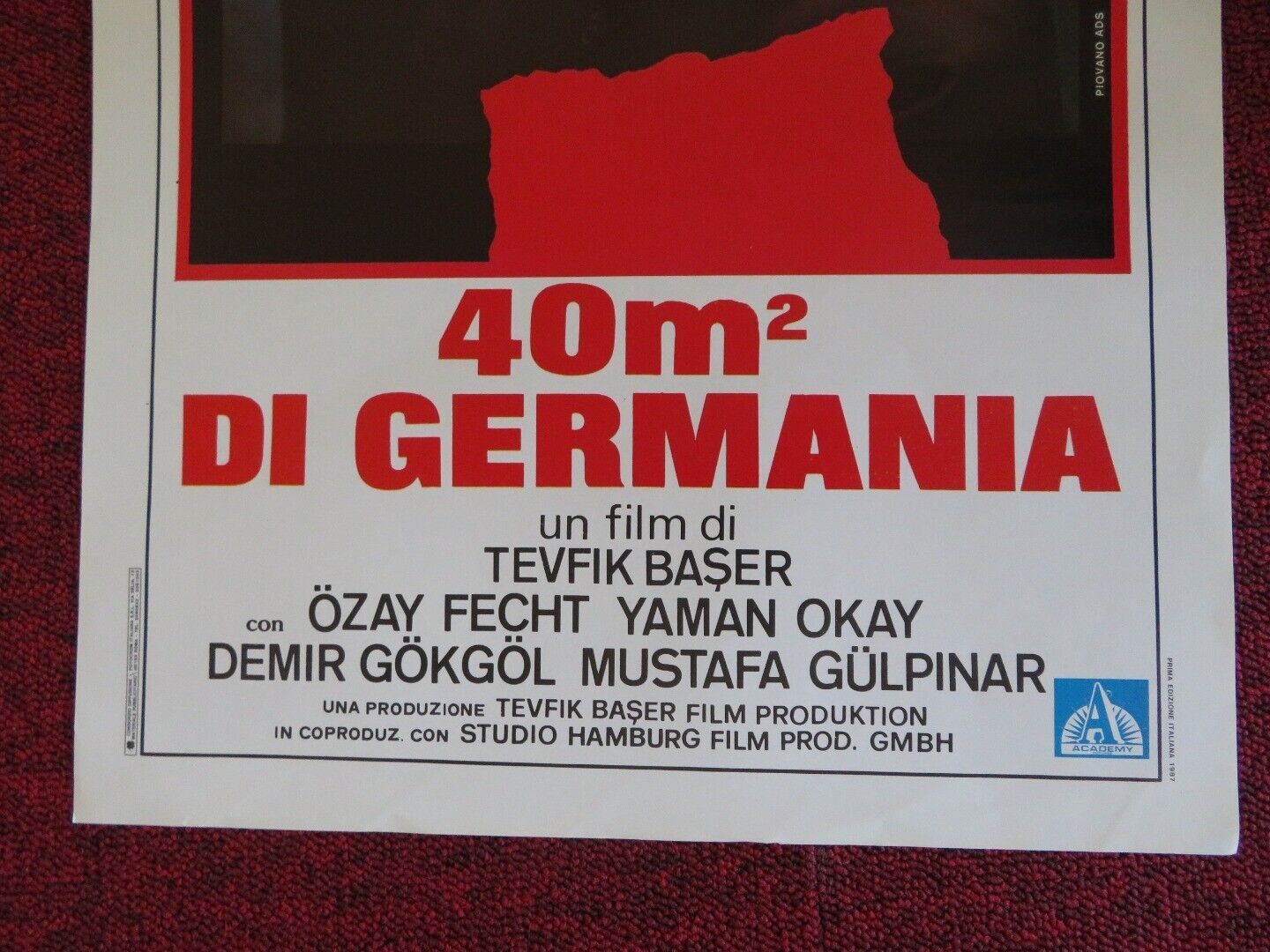 40M2 DI GERMANIA ITALIAN LOCANDINA (27"x13") POSTER TEVFIK BASER OZAY FECHT '86 - Rendezvous Cinema