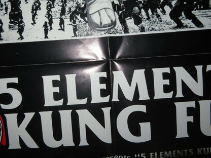 5 ELEMENT KUNG FU / Adventure of Shaolin US FOLDED ONE SHEET POSTER T CHOW '78 - Rendezvous Cinema