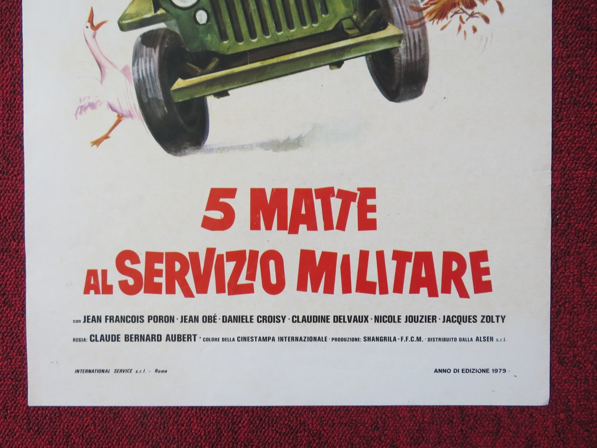 5 MATTE AL SERVIZIO MILITARE ITALIAN LOCANDINA POSTER JEAN FRANCOIS PORON 1978 - Rendezvous Cinema