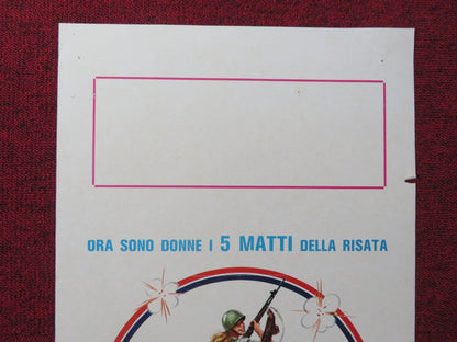 5 MATTE AL SERVIZIO MILITARE ITALIAN LOCANDINA POSTER JEAN FRANCOIS PORON 1978 - Rendezvous Cinema