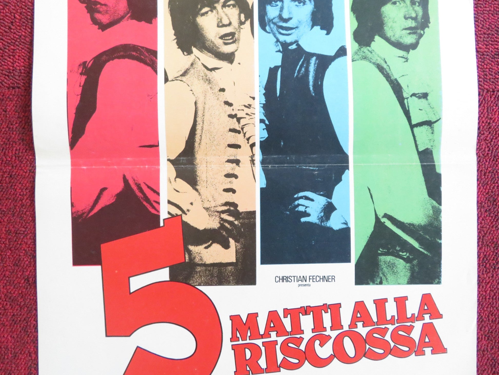 5 MATTI ALLA RISCOSSA ITALIAN LOCANDINA POSTER BERNARD HALLER C. JOURDAN 1979 - Rendezvous Cinema