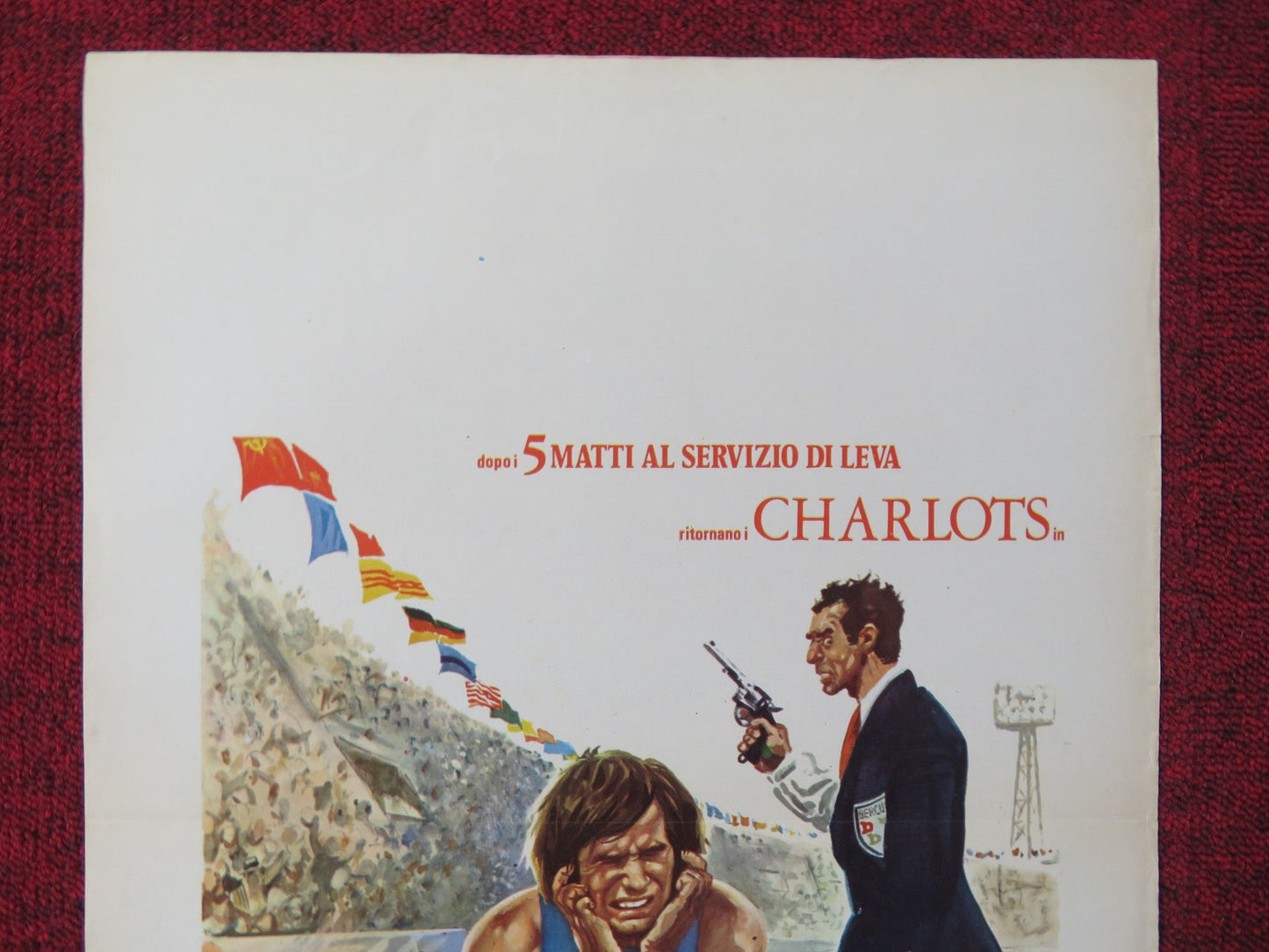 5 MATTI ALLO STADIO ITALIAN LOCANDINA POSTER PAUL PREBOST MARTINE KELLY 1972 - Rendezvous Cinema