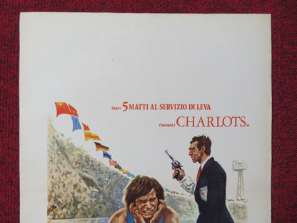 5 MATTI ALLO STADIO ITALIAN LOCANDINA POSTER PAUL PREBOST MARTINE KELLY 1972 - Rendezvous Cinema