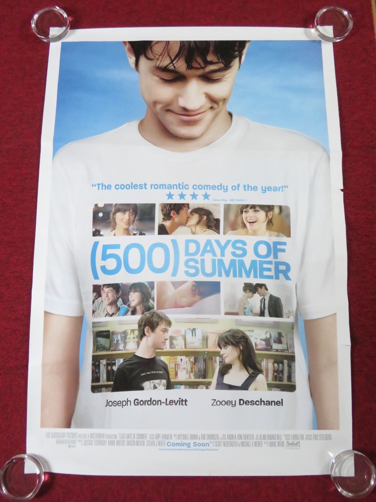 500 DAYS OF SUMMER US ONE SHEET ROLLED POSTER JOSEPH GORDON - LEVITT 2009 - Rendezvous Cinema