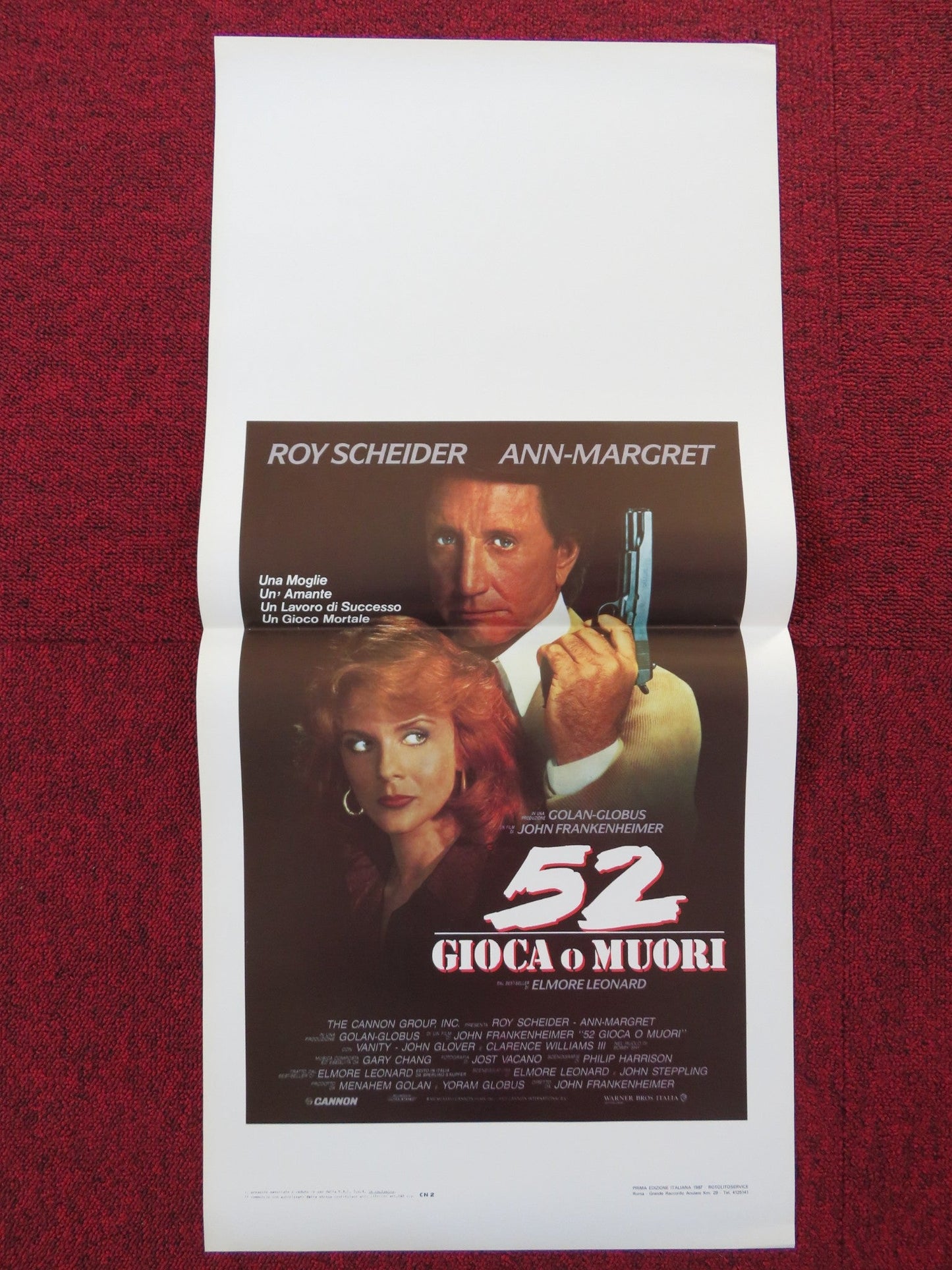 52 PICK - UP ITALIAN LOCANDINA POSTER ROY SCHEIDER ANN - MARGRET 1987 - Rendezvous Cinema