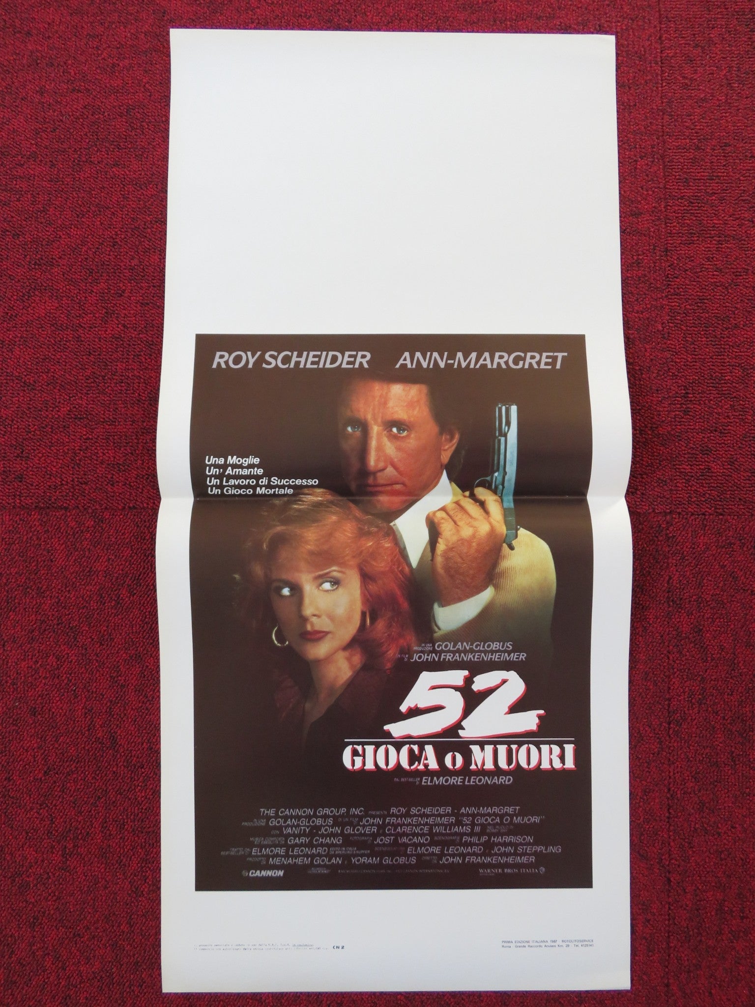 52 PICK - UP ITALIAN LOCANDINA POSTER ROY SCHEIDER ANN - MARGRET 1987 - Rendezvous Cinema