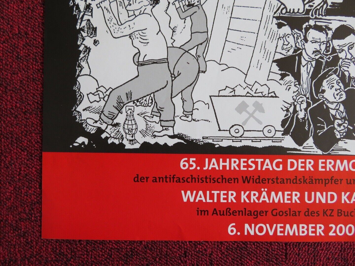 65TH ANNIV. OF THE MURDER OF WALTER KRAMER & KARL PEIX (16.5"x 23.5") POSTER - Rendezvous Cinema