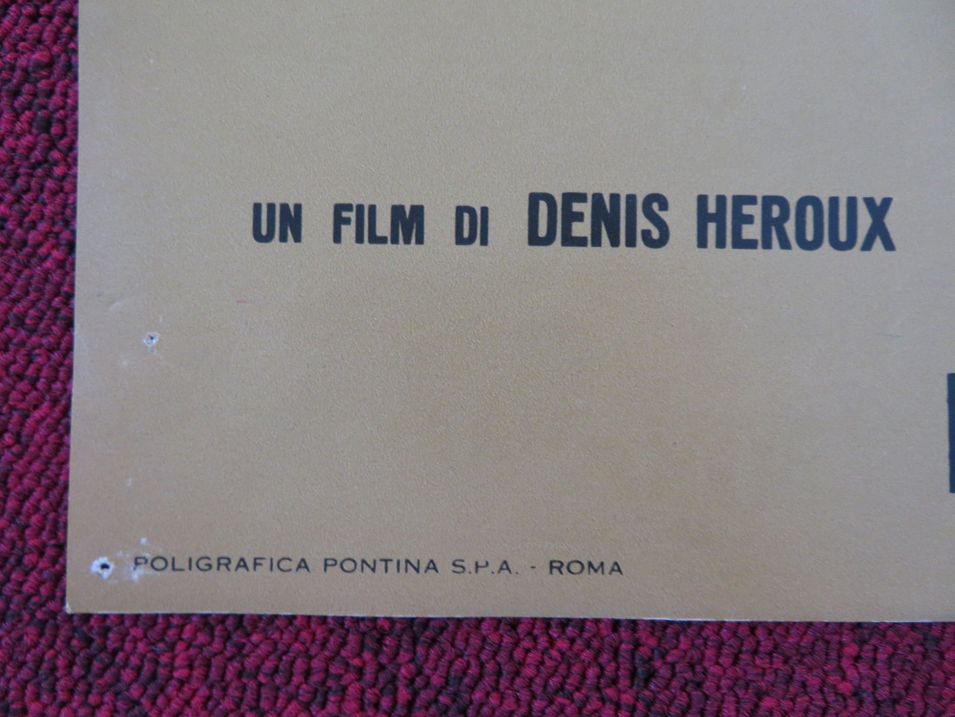 7 FOIS... PAR JOUR ITALIAN FOTOBUSTA POSTER DENIS HEROUX ROSANNA SCHIAFFINO 1971 - Rendezvous Cinema