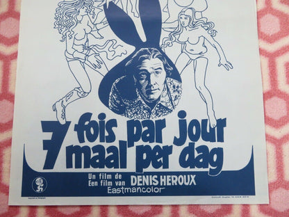 7 FOIS PAR JOUR MAAL PER DAG BELGIUM (21.5"x14.5") POSTER ROSSANA SCHIAFFINO - Rendezvous Cinema