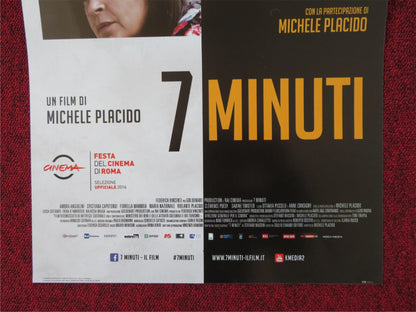 7 MINUTES ITALIAN LOCANDINA POSTER CRISTIANA CAPOTONDI AMBRA ANGIOLINI 2016 - Rendezvous Cinema