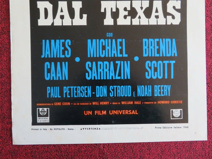 7 VOLONTARI DAL TEXAS ITALIAN LOCANDINA (27"x13") POSTER JAMES CAAN 1968 - Rendezvous Cinema