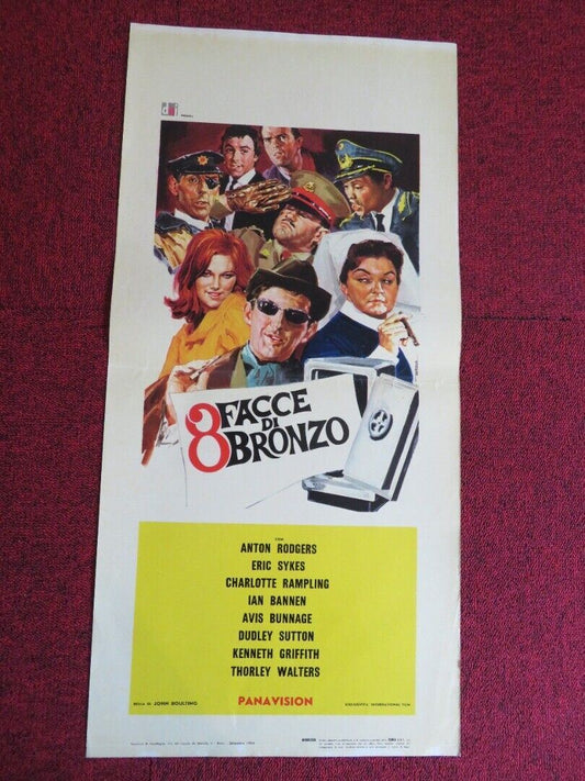 8 FACCE DI BRONZO / Rotten to the Core ITALIAN LOCANDINA (27.5"x13") POSTER 1966 - Rendezvous Cinema