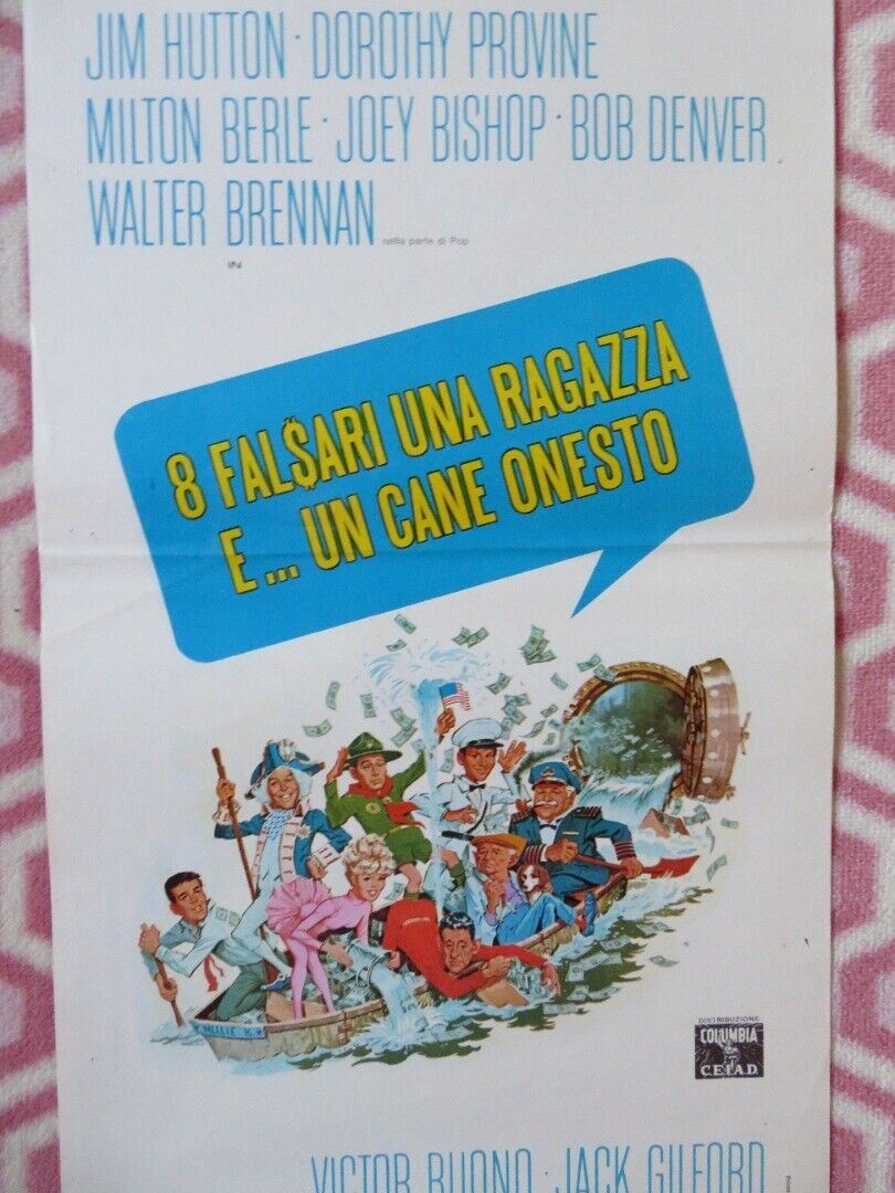 8 FALSARI UNA RAGAZZA E.. UN CANE ONES ITALIAN LOCANDINA (27.5"x13") POSTER '67 - Rendezvous Cinema