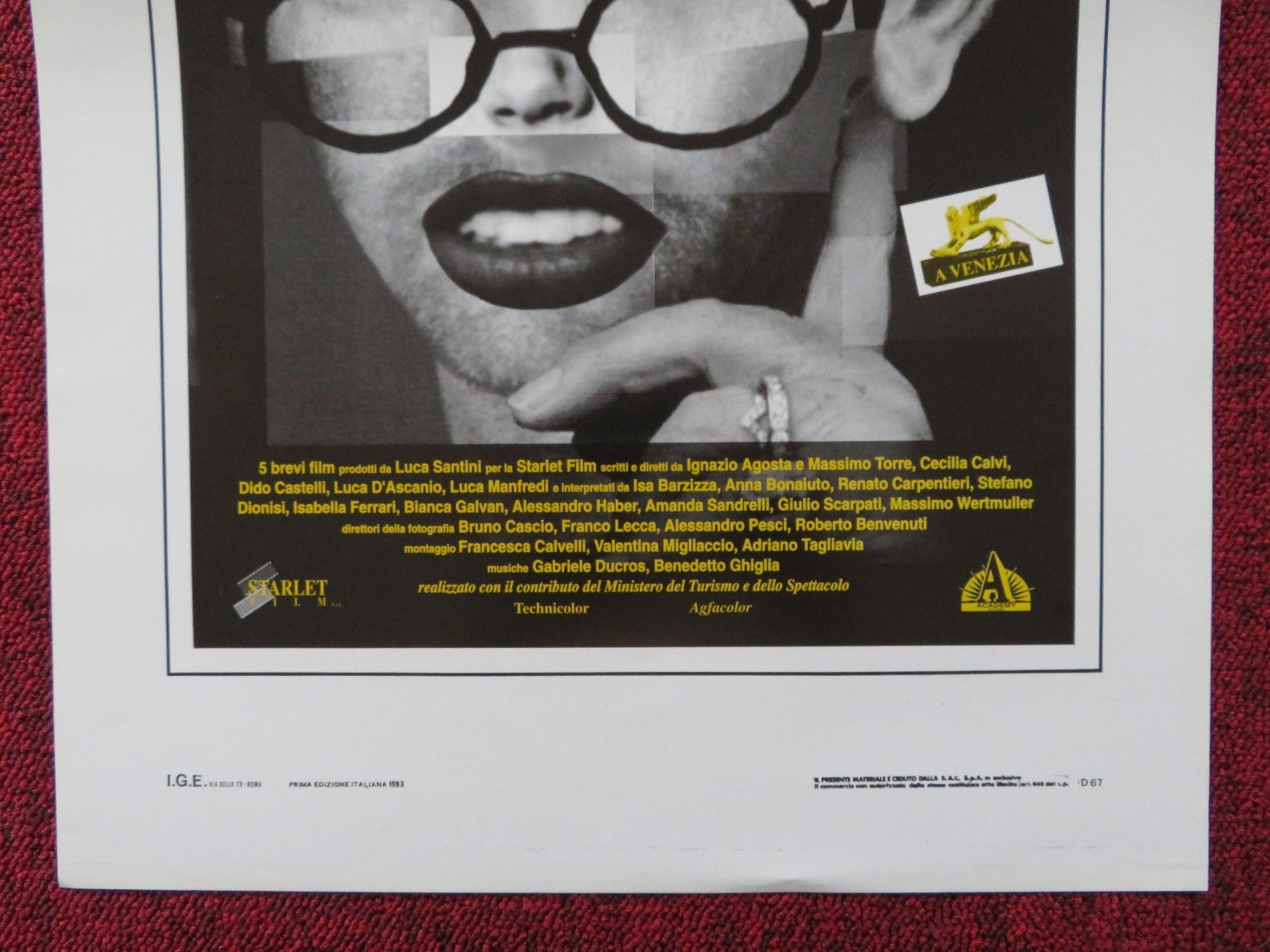 80 MQ OTTANTAMETRIQUADRI ITALIAN LOCANDINA POSTER STEFANO DIONISI FERRARI 1993 - Rendezvous Cinema