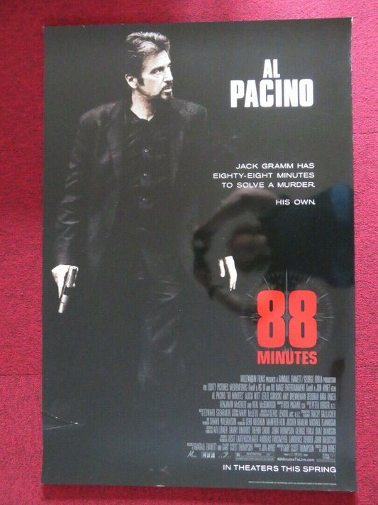 88 MINUTES US ONE SHEET ROLLED POSTER AL PACINO ALICIA WITT 2007 - Rendezvous Cinema