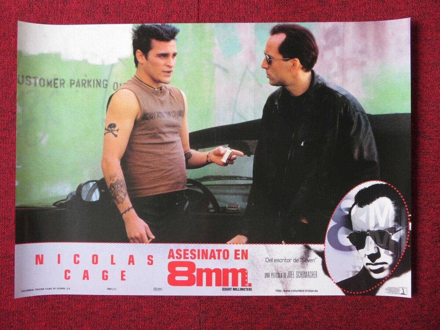 8MM - B ITALIAN FOTOBUSTA POSTER NICOLAS CAGE JOAQUIN PHOENIX 1999 - Rendezvous Cinema