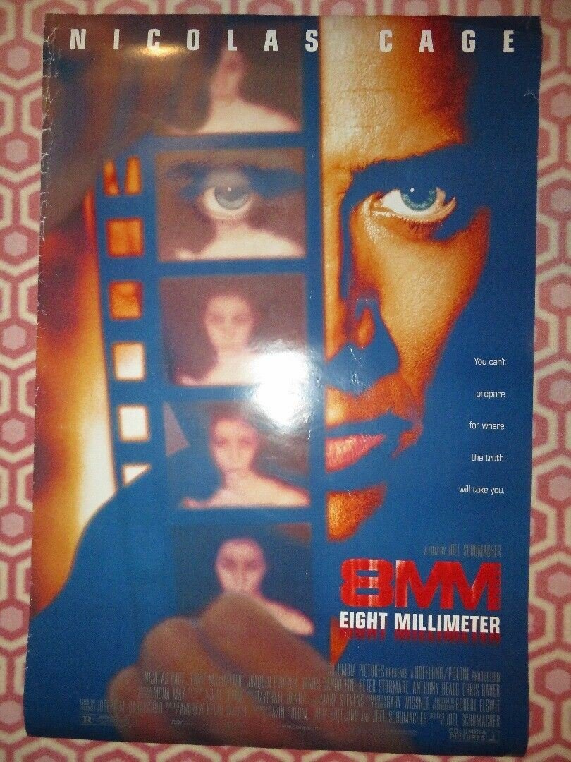 8MM EIGHT MILLIMETER US ONE SHEET ROLLED POSTER NICHOLAS CAGE 1999 - Rendezvous Cinema