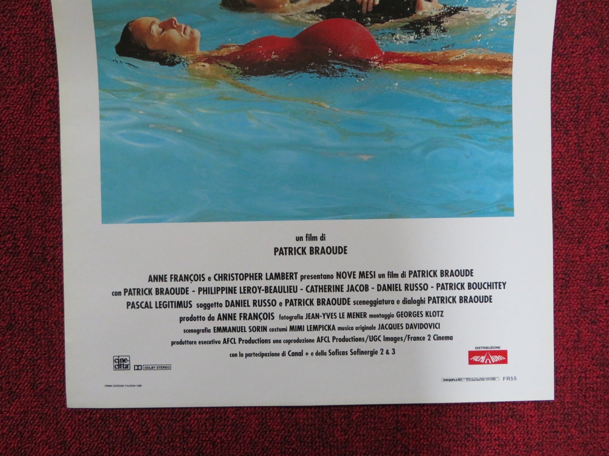 9 MESI ITALIAN LOCANDINA POSTER PHILIPPINE LEROY - BEAULIEU 1994 - Rendezvous Cinema