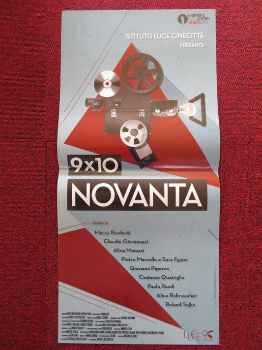 9X10 NOVANTA ITALIAN LOCANDINA (27"x12.5") POSTER MARCO BONFANTI 2014 - Rendezvous Cinema