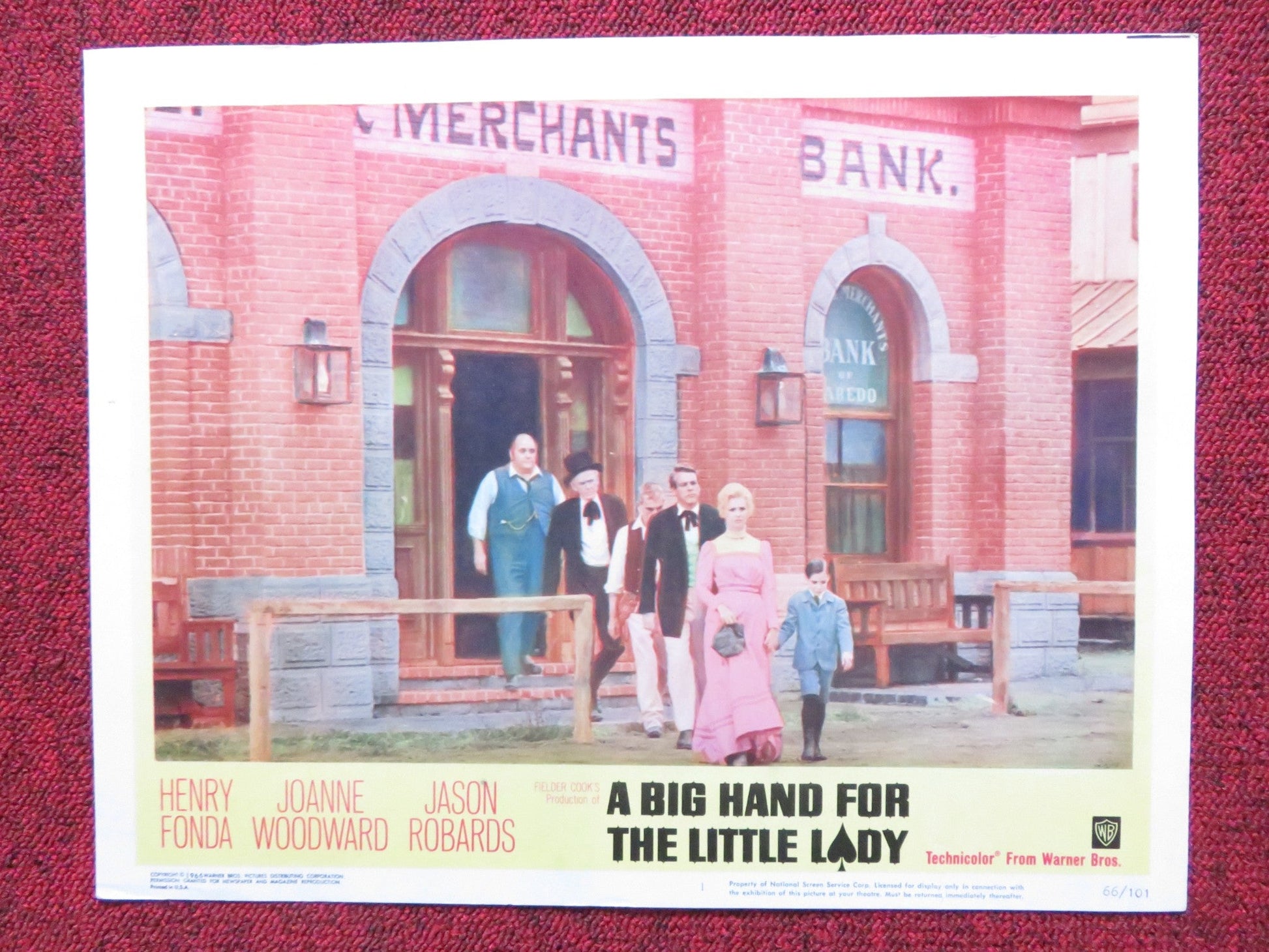 A BIG HAND FOR THE LITTLE LADY US LOBBY CARD FULL SET HENRY FONDA 1966 - Rendezvous Cinema