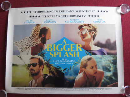 A BIGGER SPLASH UK QUAD (30"x 40") ROLLED POSTER TILDA SWINTON R. FIENNES 2015 - Rendezvous Cinema