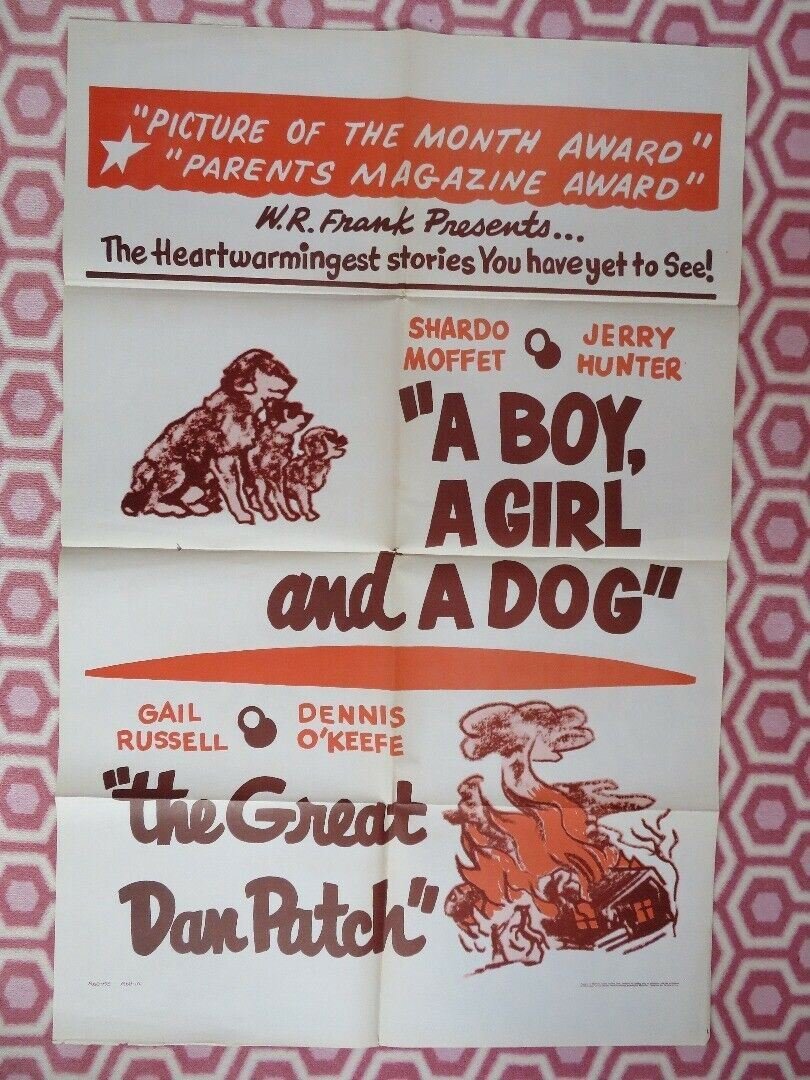 A BOY A GIRL & A DOG/THE GREAT DAN PATCH 1960 US ONE SHEET POSTER RARE - Rendezvous Cinema