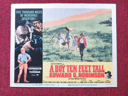 A BOY TEN FEET TALL US LOBBY CARD FULL SET EDWARD G. ROBINSON F. MCCLELLAND 1965 - Rendezvous Cinema