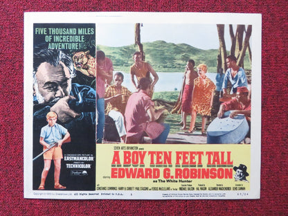 A BOY TEN FEET TALL US LOBBY CARD FULL SET EDWARD G. ROBINSON F. MCCLELLAND 1965 - Rendezvous Cinema