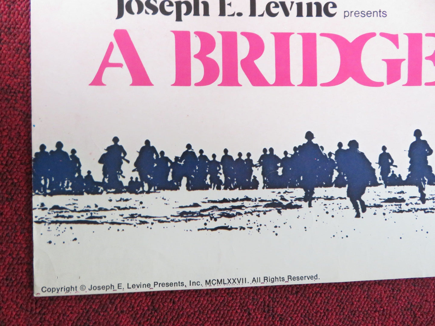 A BRIDGE TOO FAR - B FOLDED US ONE SHEET POSTER DIRK BOGARDE SEAN CONNERY 1977 - Rendezvous Cinema