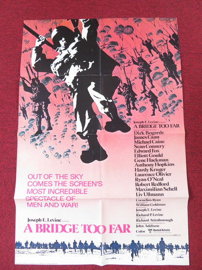 A BRIDGE TOO FAR - B FOLDED US ONE SHEET POSTER DIRK BOGARDE SEAN CONNERY 1977 - Rendezvous Cinema