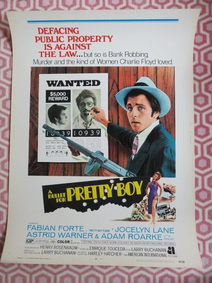 A BULLET FOR PRETTY BOY 30"x 40" ON CARD ROLLED POSTER FABIAN FORTE 1970 - Rendezvous Cinema