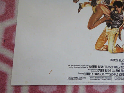 A CHORUS LINE UK DOUBLE CROWN POSTER RICHARD ATTENBOROUGH 1985 - Rendezvous Cinema