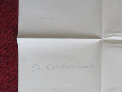 A CHORUS LINE UK QUAD POSTER FOLDED RICHARD ATTENBOROUGH 1985 - Rendezvous Cinema