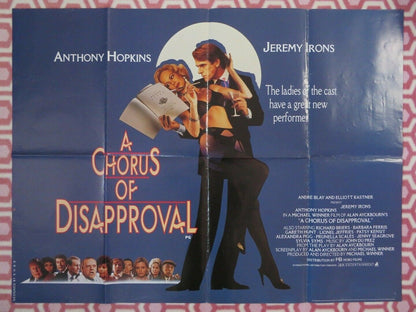 A CHORUS OF DISAPPROVAL BRITISH QUAD (30"x40") POSTER ANTHONY HOPKINS 1989 - Rendezvous Cinema