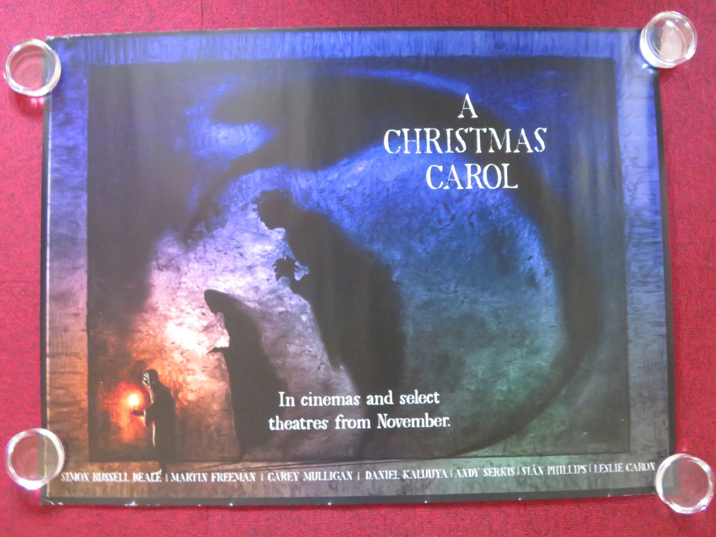 A CHRISTMAS CAROL UK QUAD ROLLED POSTER MARTIN FREEMAN ANDY SERKIS 2020 - Rendezvous Cinema