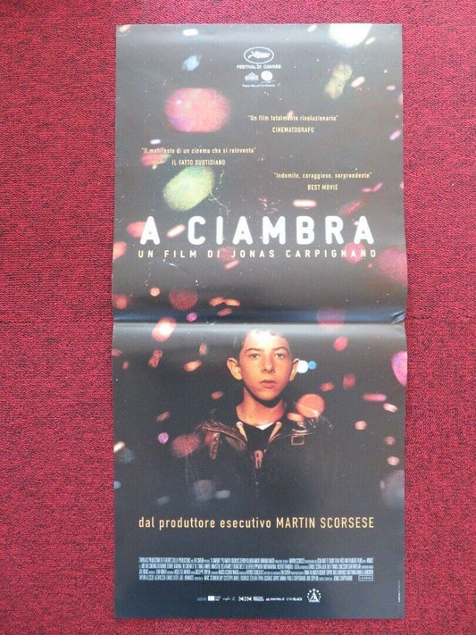 A CIAMBRA ITALIAN LOCANDINA (26.5"x13") POSTER PIO AMATO 2017 - Rendezvous Cinema