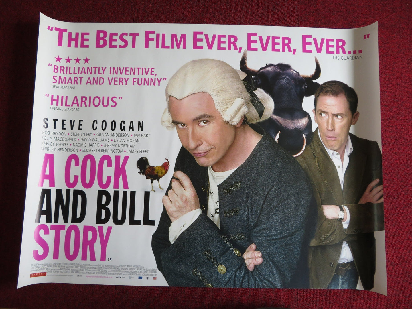 A COCK AND BULL STORY UK QUAD (30"x 40") ROLLED POSTER STEVE COOGAN 2005 - Rendezvous Cinema