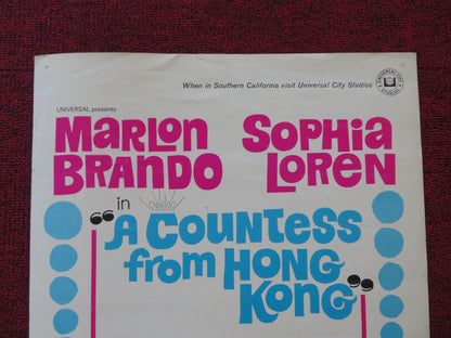 A COUNTESS FROM HONG KONG US INSERT (14"x 36") POSTER CHAPLIN BRANDO LOREN 1967 - Rendezvous Cinema