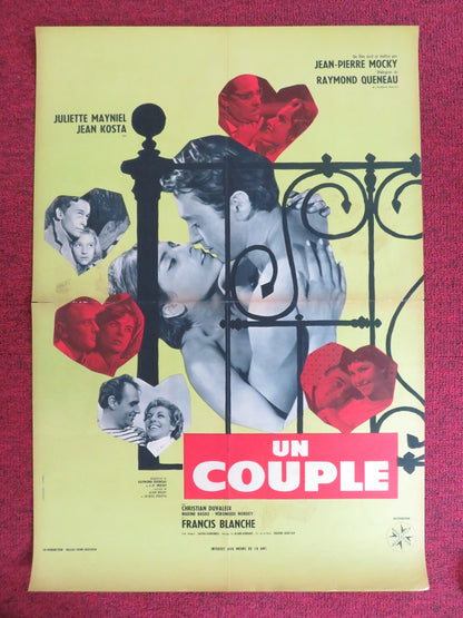 A COUPLE FRENCH POSTER ROLLED JULIETTE MAYNIEL JEAN KOSTA 1960 - Rendezvous Cinema