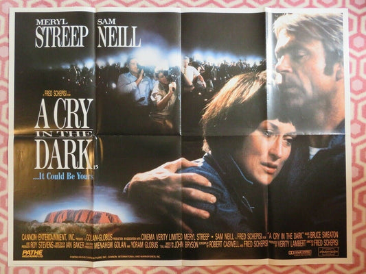 A CRY IN THE DARK BRITISH QUAD (30"x 40") POSTER MERYL STREEP SAM NEILL 1988 - Rendezvous Cinema