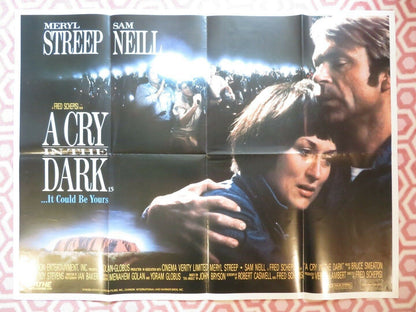 A CRY IN THE DARK BRITISH QUAD (30"x 40") POSTER MERYL STREEP SAM NEILL 1988 - Rendezvous Cinema