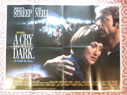 A CRY IN THE DARK BRITISH QUAD (30"x 40") POSTER MERYL STREEP SAM NEILL 1988 - Rendezvous Cinema