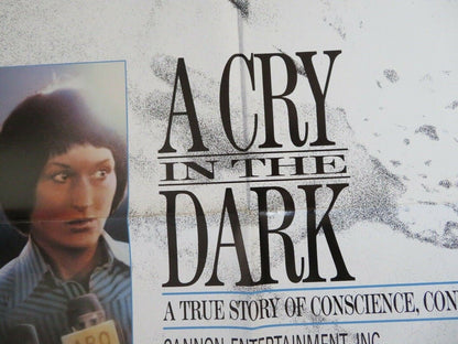 A CRY IN THE DARK US ONE SHEET POSTER MERYL STREEP SAM NEILL 1988 - Rendezvous Cinema