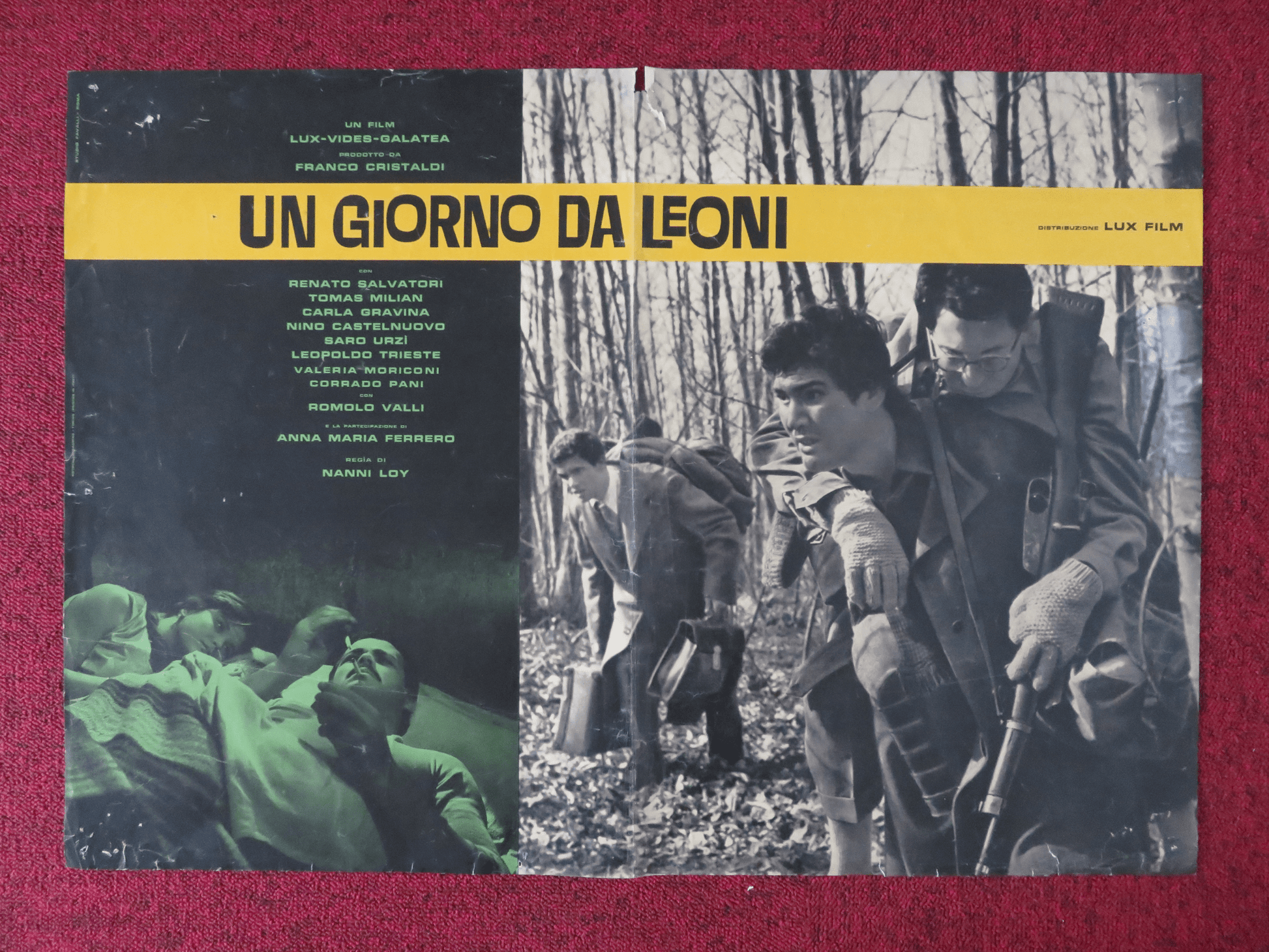 A DAY FOR LIONHEARTS - A ITALIAN FOTOBUSTA POSTER RENATO SALVATORI T. MILIAN 1961 - Rendezvous Cinema