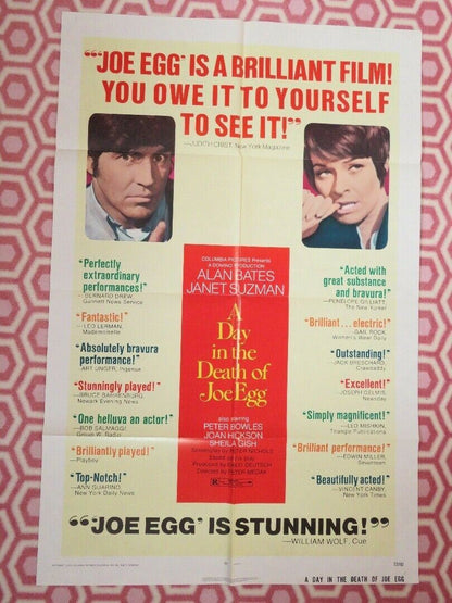 A DAY IN THE DEATH OF JOE EGG 1972 US ONE SHEET POSTER ALAN BATES RARE - Rendezvous Cinema